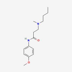 3-[butyl(methyl)amino]-N-(4-methoxyphenyl)propanamide