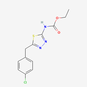 Ethyl [5-(4-chlorobenzyl)-1,3,4-thiadiazol-2-yl]carbamate