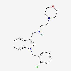 N-{[1-(2-chlorobenzyl)-1H-indol-3-yl]methyl}-2-(morpholin-4-yl)ethanamine