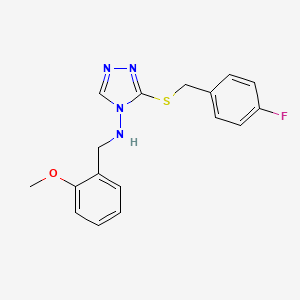 3-[(4-fluorobenzyl)sulfanyl]-N-(2-methoxybenzyl)-4H-1,2,4-triazol-4-amine