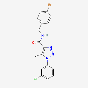 N-(4-bromobenzyl)-1-(3-chlorophenyl)-5-methyl-1H-1,2,3-triazole-4-carboxamide