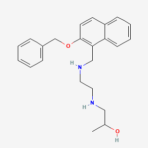 1-{[2-({[2-(Benzyloxy)naphthalen-1-yl]methyl}amino)ethyl]amino}propan-2-ol