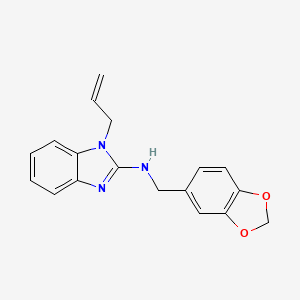 N-(1,3-benzodioxol-5-ylmethyl)-1-(prop-2-en-1-yl)-1H-benzimidazol-2-amine