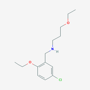 molecular formula C14H22ClNO2 B12494156 N-(5-chloro-2-ethoxybenzyl)-3-ethoxypropan-1-amine 