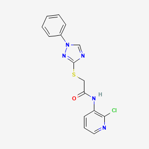 N-(2-chloropyridin-3-yl)-2-[(1-phenyl-1,2,4-triazol-3-yl)sulfanyl]acetamide