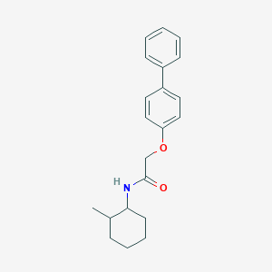 2-(biphenyl-4-yloxy)-N-(2-methylcyclohexyl)acetamide