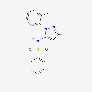 4-methyl-N-[3-methyl-1-(2-methylphenyl)-1H-pyrazol-5-yl]benzenesulfonamide