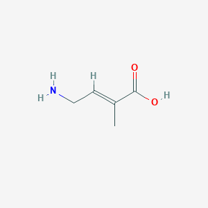 molecular formula C5H9NO2 B1249423 4-Amino-2-methylbut-2-enoic acid 
