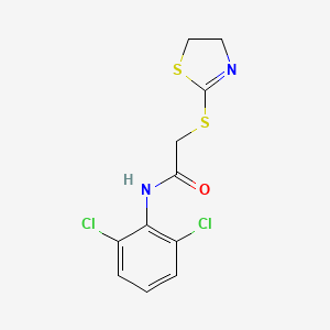 N-(2,6-dichlorophenyl)-2-(4,5-dihydro-1,3-thiazol-2-ylsulfanyl)acetamide