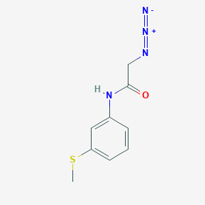 molecular formula C9H10N4OS B12494254 2-azido-N-[3-(methylsulfanyl)phenyl]acetamide 