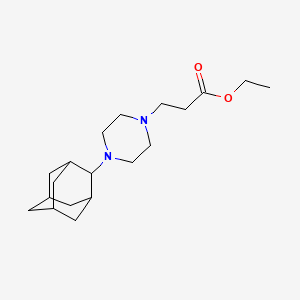 ethyl 3-{4-[(1r,3r,5R,7R)-tricyclo[3.3.1.1~3,7~]dec-2-yl]piperazin-1-yl}propanoate