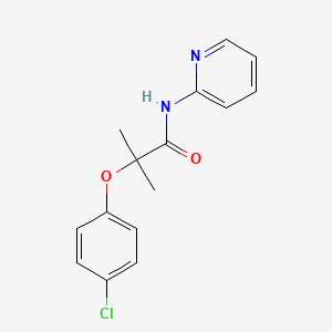 2-(4-chlorophenoxy)-2-methyl-N-(pyridin-2-yl)propanamide