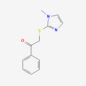 2-[(1-methyl-1H-imidazol-2-yl)sulfanyl]-1-phenylethanone