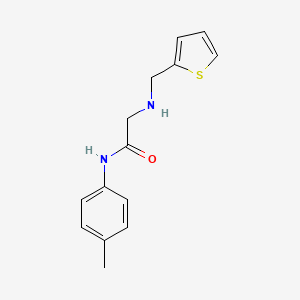 N-(4-methylphenyl)-2-[(2-thienylmethyl)amino]acetamide