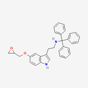 2-[5-(oxiran-2-ylmethoxy)-1H-indol-3-yl]-N-tritylethanamine