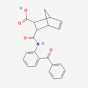 3-{[2-(Phenylcarbonyl)phenyl]carbamoyl}bicyclo[2.2.1]hept-5-ene-2-carboxylic acid