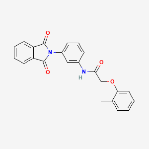 N-[3-(1,3-dioxoisoindol-2-yl)phenyl]-2-(2-methylphenoxy)acetamide