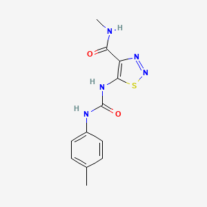 N-methyl-5-[(4-methylphenyl)carbamoylamino]thiadiazole-4-carboxamide