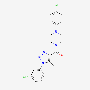 [1-(3-chlorophenyl)-5-methyl-1H-1,2,3-triazol-4-yl][4-(4-chlorophenyl)piperazin-1-yl]methanone