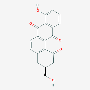 molecular formula C19H14O5 B1249447 (3S)-8-hydroxy-3-(hydroxymethyl)-3,4-dihydro-2H-benzo[a]anthracene-1,7,12-trione 