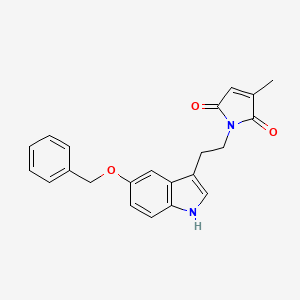 1-{2-[5-(benzyloxy)-1H-indol-3-yl]ethyl}-3-methyl-1H-pyrrole-2,5-dione