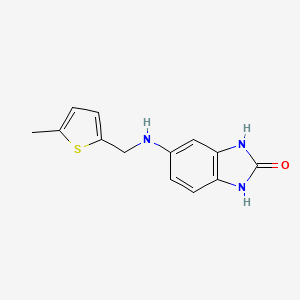 5-{[(5-methyl-2-thienyl)methyl]amino}-1,3-dihydro-2H-benzimidazol-2-one