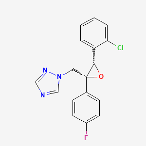 molecular formula C17H13ClFN3O B1249453 (2R,3S)-环氧康唑 