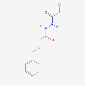 2-(benzylsulfanyl)-N'-(chloroacetyl)acetohydrazide