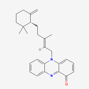 5-[(E)-5-[(1R)-2,2-dimethyl-6-methylidenecyclohexyl]-3-methylpent-2-enyl]phenazin-1-one