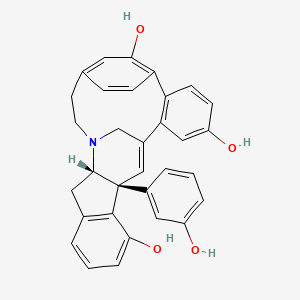 molecular formula C32H27NO4 B1249467 Haouamine A 