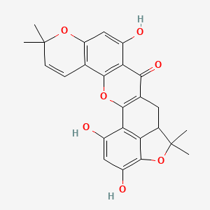 molecular formula C25H22O7 B1249468 Cycloartobiloxanthone 