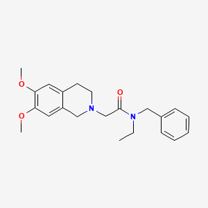 N-benzyl-2-(6,7-dimethoxy-3,4-dihydro-1H-isoquinolin-2-yl)-N-ethylacetamide