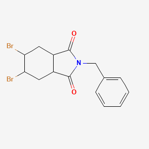 2-benzyl-5,6-dibromohexahydro-1H-isoindole-1,3(2H)-dione