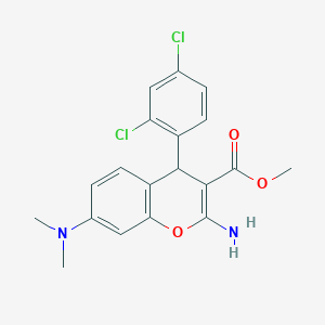 methyl 2-amino-4-(2,4-dichlorophenyl)-7-(dimethylamino)-4H-chromene-3-carboxylate