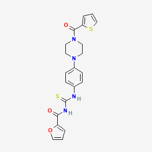 N-({4-[4-(thiophen-2-ylcarbonyl)piperazin-1-yl]phenyl}carbamothioyl)furan-2-carboxamide