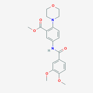 Methyl 5-{[(3,4-dimethoxyphenyl)carbonyl]amino}-2-(morpholin-4-yl)benzoate