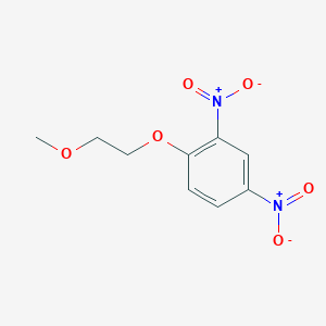 molecular formula C9H10N2O6 B12494786 Benzene, 1-(2-methoxyethoxy)-2,4-dinitro- CAS No. 67674-33-3