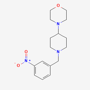 molecular formula C16H23N3O3 B12494794 4-[1-(3-Nitrobenzyl)piperidin-4-yl]morpholine 