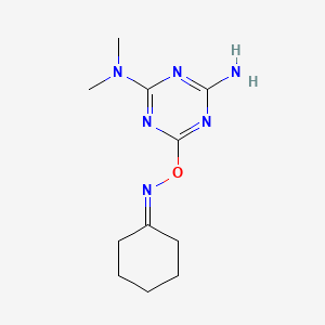 6-[(cyclohexylideneamino)oxy]-N,N-dimethyl-1,3,5-triazine-2,4-diamine