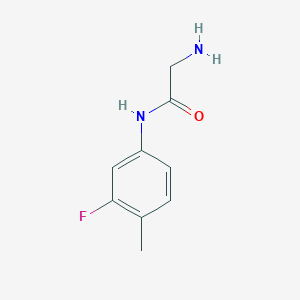 molecular formula C9H11FN2O B12494850 N-(3-fluoro-4-methylphenyl)glycinamide 