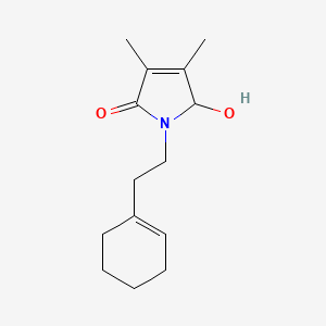 1-[2-(cyclohex-1-en-1-yl)ethyl]-5-hydroxy-3,4-dimethyl-1,5-dihydro-2H-pyrrol-2-one