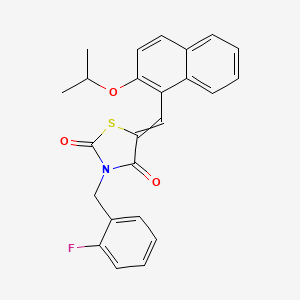 3-[(2-Fluorophenyl)methyl]-5-[[2-(1-methylethoxy)-1-naphthalenyl]methylene]-2,4-thiazolidinedione