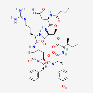 molecular formula C48H68N10O13 B1249487 微肽 EI992 