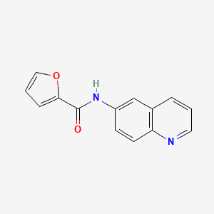 molecular formula C14H10N2O2 B12494875 N-(quinolin-6-yl)furan-2-carboxamide 