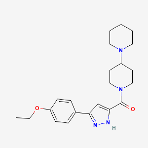 1'-[5-(4-ethoxyphenyl)-2H-pyrazole-3-carbonyl]-1,4'-bipiperidine