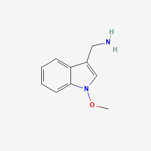 molecular formula C10H12N2O B1249491 1-甲氧基-3-(氨甲基)吲哚 