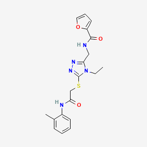 N-{[4-ethyl-5-({2-[(2-methylphenyl)amino]-2-oxoethyl}sulfanyl)-4H-1,2,4-triazol-3-yl]methyl}furan-2-carboxamide