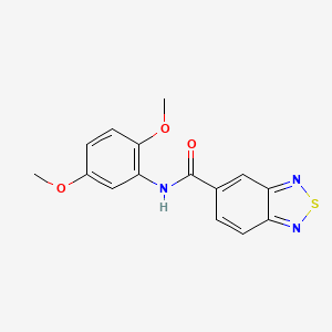 molecular formula C15H13N3O3S B12494950 N-(2,5-dimethoxyphenyl)-2,1,3-benzothiadiazole-5-carboxamide 