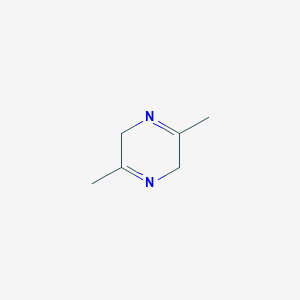 molecular formula C6H10N2 B1249496 2,5-Dihydro-3,6-dimethylpyrazine 