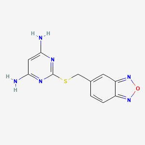 2-[(2,1,3-Benzoxadiazol-5-ylmethyl)sulfanyl]pyrimidine-4,6-diamine